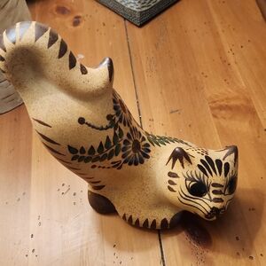 Artistic Ceramic Cat Figurine